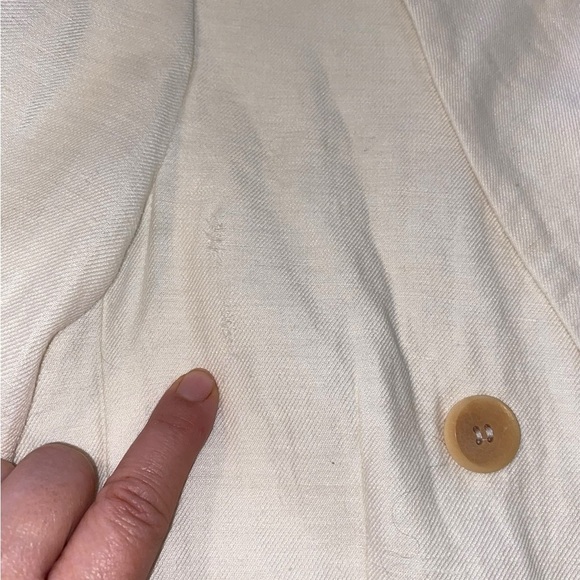 Vintage Gruppo Americano studio Elegant Cream Double-Breasted Women's Blazer - Picture 9 of 10